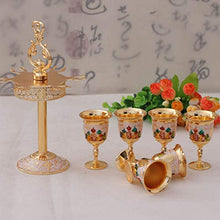 YWYW Set di Sette Pezzi Set di Bicchieri da Vino russi Accessori per Bicchieri da Bar Bicchieri da Vodka Bicchieri da Bar Set da Bar Scaffale per Vino