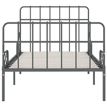 SKM Giroletto con Doghe Grigio in Metallo 90x200 cm