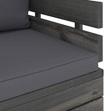 vidaXL Poltrona da Giardino con Cuscini in Legno di Pino