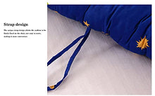 YuYiY - Cuscino per sedia da giardino, motivo stella con imbottitura spessa 8 cm, per interni ed esterni (caffè, 48 x 125 x 8 cm)