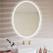 Wall mirror Specchio da Bagno Ovale Nordico Specchio da Bagno con Luce a Specchio a LED Intelligente Specchio per Il Trucco a Parete Specchio da Bagno a Parete