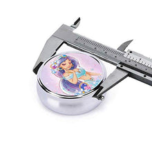 Jasmine Princess - Contenitore per pillole rotondo per medicinali, con tre scomparti