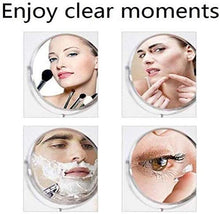 ZCM Specchio per Il Trucco, Specchio per Trucco da Scrivania, Specchio per Bellezza A Lato Singolo Specchio Cosmetico con Ingrandimento 3X Specchio per Bagno