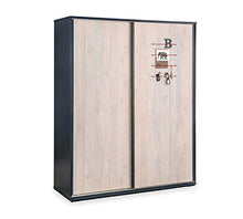 Armadio cameretta bambino -cm: 163 cm - H 203 cm - 58 cm - [Serie: Dafne-Trio] - (DF11)