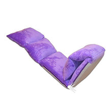 Poltrone LHA Divano Pigro Sedia Pieghevole Divano Letto Singola Sedia Computer (Viola)