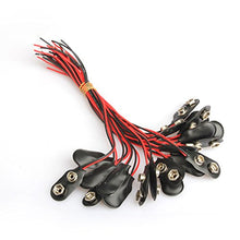 SaySure - 20Pcs 9V Battery Snap-on Connector Clip with Wire Holder