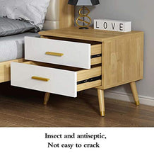 Comodino in Legno massello Armadio Contenitore Armadio Comodino Armadio ad Angolo con Doppi cassetti Supporto Piedi per Armadio in Legno Rame
