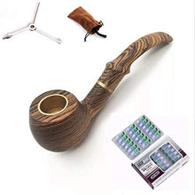 Pipa per tabacco, pipa in radica, pipa in legno massello, pipa per tabacco, pipa manuale con filtro curvo, A2,13,5 CM