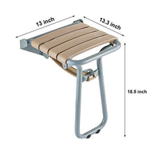 TLMYDD Sgabello Pieghevole da Parete for Bagno con braccioli Sgabello da Bagno
