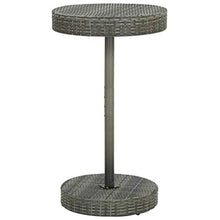 vidaXL Tavolo da Giardino Grigio 60,5x106 cm in Polyrattan