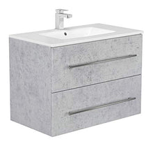 Set di mobili da bagno OPTIMO 80cm (5 pezzi) grigio cemento
