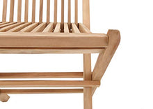 Beneffito Set di 2 sedie da Giardino Pieghevoli da Esterno in Teak per Tinta Naturale da Esterno