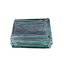 MTYLX Tela Cerata Multiuso All'Aperto, Resistente Impermeabile Extra Spessa ad Alta Trasparenza Trasparente con Occhielli 520G / M²,un,3X4M