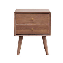 Comodini in legno con 2 cassetti maniglia per camera da letto e soggiorno, 40 x 45 x 55 cm