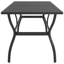 FAMIROSA Tavolo da Giardino Antracite 190x80x72 cm in Acciaio
