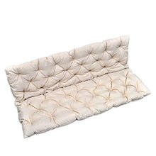 Goliraya Cuscino per Dondolo in Tessuto Verde/Grigio/Crema,Cuscino Grande,Cuscini Grandi per Divano,Cuscino per Panca,Cuscini Pallet,Cuscino Panca,Cuscini da Esterno,Cuscini da Giardino 120 cm/150 cm