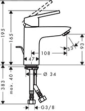 Hansgrohe 71151000 Logis Loop 100 miscelatore monocommande, cromo, 16,5 x 10,8 x 4,7 cm
