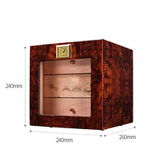 XZJJZ Portable Cigar Humidor Desktop - Cigar Box Valigia con igrometro e umidificatore