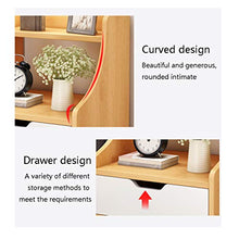 XXL Comodino da Letto Legno Massello Cassettiera Tavolino per Divano Moderno Design Scandinavo con Cassetti e Scomparto Aperto Comodini da Notte,per Camera o Salotto