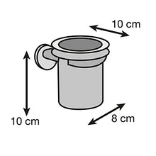 Saniplast Serie Round - Portaspazzolini Metallo Cromato