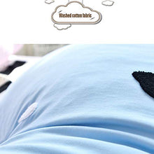 YAHAO Cuscino Comodo Triangolare Cuscino di Lettura Letto Divano Sfoderabile Cerniera Complessivamente Lavabile,Blue-180cm