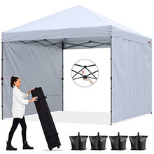 ABCCANOPY, Gazebo a baldacchino per Riparo istantaneo in Giardino, per Feste, Eventi, con Borsa per Il Trasporto con Ruote