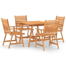 vidaXL Set da Pranzo da Giardino 5 pz in Legno Massello di Acacia