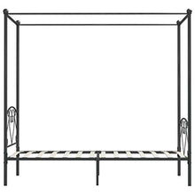 SKM Letto a Baldacchino Grigio in Metallo 90x200 cm (19.9kg)