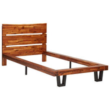Wakects - Struttura in legno per letto singolo, con piede basso, 90 cm