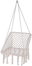 Sedia pensile Sedia a Battente Amaca, Appeso Biancheria di Cotone Macrame Swing, Square Sedie a Sospensione comode per Interni/Esterni/Casa/Patio/Metallica