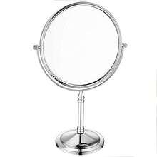 specchio trucco,specchio trucco,Specchio cosmetico bifacciale da tavolo 3x da 8 pollici, specchio ingranditore da bagno in stile europeo argento