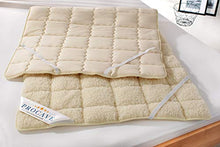 PROCAVE Protezione per materassi in Vello d'Agnello, con Angoli Elastici, Cotone, Beige, 80 x 190 cm