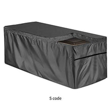 Cicony Patio Deck Box Copri Box Esterno Impermeabile per Giardino Per Tutti i Tipi di Box, Nero , S