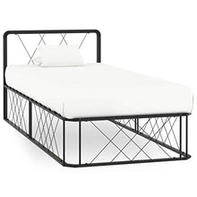 SKM Giroletto Nero in Metallo 90x200 cm (19kg)