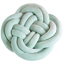 lffopt Cuscini Decorativi Bambini Cuscino Knot Cuscino Bianco Annodato Cuscino per Nodi Cuscini Decorativi Cuscino Morbido Cuscino Annodato Grigio Green