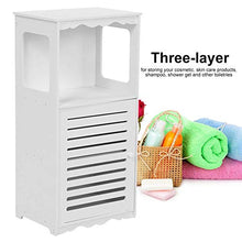 CHHD Armadietti da Pavimento, Legno, plastica, armadietto Stretto, Armadio ad Angolo Indipendente, Elegante scaffale portaoggetti per Bagno, scaffale con 3 componenti di stoccaggio e AR