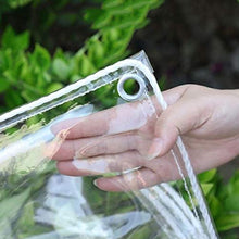 GGYMEI Telo Impermeabile Esterno, Telone Impermeabile Trasparente Perforato Compresse di Plastica Trasparente Antietà Molto Adatto for Giardino, Tettoia, Copertura Balcone