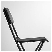 Ikea Asia Franklin sgabello da bar con schienale pieghevole nero nero