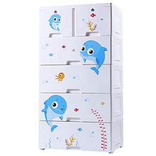MICEROSHE Armadio Semplice Durevole Semplice stoccaggio cassettoni Dresser Camera Governo di immagazzinaggio for Closet Ufficio Sala Giochi 5 Cassetti Armadio Design Pratico