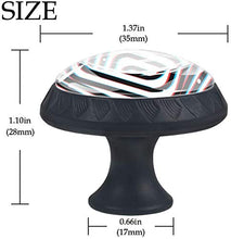 Vertigo Geometrica Pomelli per Porta Set di 4 Pomelli per Mobili Manopole per Cassetti Cucina Armadio Vetro