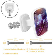 Universo galattico 4 PCS Pomelli per Porta, Pomolo per Mobile, Pomelli per Mobili con Viti, Maniglia per Armadietto, Pomelli per Porta, Pomelli per Cassetti per Porta, Armadio, Cassetto e Credenza
