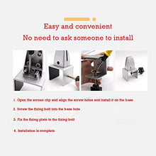 XINX Partition Bracket Ufficio Mensola dello Schermo di Segretezza Morsetto Divisore Clip dello Schermo Holder Divisore Escursioni Partition Supporto Porta, 2 Pezzi