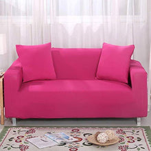 Dirgee 3 posti Divano Copri 7 Colori Solidi Full slipcover slipcover Tessuto Elasticizzato Divano Soft Cover Cover del Divano protettore Facile Misura per la casa mobili per la casa Lavabile, Rosso