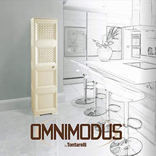 Tontarelli S.p.A. COLONNINA 4 Moduli Ante Lisce Mobile Contenitore, Angora, 43x40x164 cm