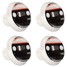 Maniglie per cassetti Manopole per cassetti Manopole rotonde Confezione da 4 per armadietto, cassetti, cassettiere, cassettiere ecc. Vecchio nastro a cassetta