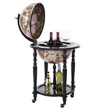 Mini Bar portabottiglie mappamondo Elegante HWC-A78 Legno di eucalipto