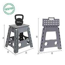 Arregui TB-039-G Sgabello Pieghevole Multiuso Alto 39 cm, Grigio