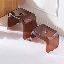 AJH Sgabello Basso Trasparente Multifunzione PP Bold Leisure Sgabello da Bagno Semplice Antiscivolo