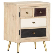 vidaXL Comodino 40x30x50 cm in Legno Massello di Mango