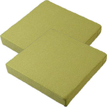 Yierma - 2 cuscini per sedia da giardino in rattan, accessori per mobili da giardino (verde)